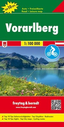 Online bestellen: Wegenkaart - landkaart Vorarlberg | Freytag & Berndt