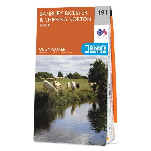 Online bestellen: Wandelkaart - Topografische kaart 191 OS Explorer Map Banbury, Bicester, Chipping Norton | Ordnance Survey