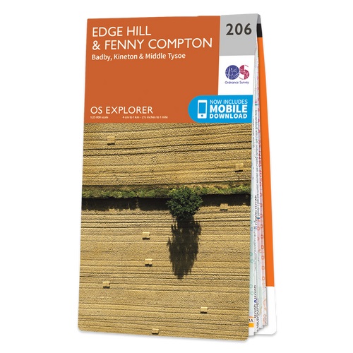 Online bestellen: Wandelkaart - Topografische kaart 206 OS Explorer Map Edge Hill, Fenny Compton | Ordnance Survey