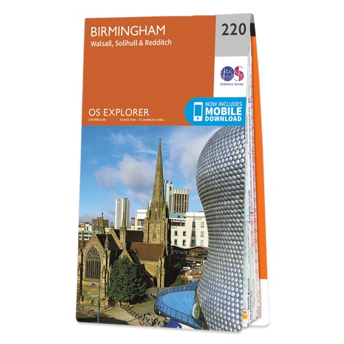 Online bestellen: Wandelkaart - Topografische kaart 220 OS Explorer Map Birmingham | Ordnance Survey