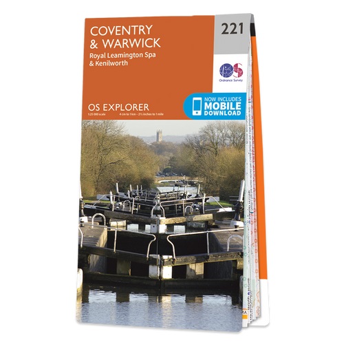 Online bestellen: Wandelkaart - Topografische kaart 221 OS Explorer Map Coventry, Warwick | Ordnance Survey