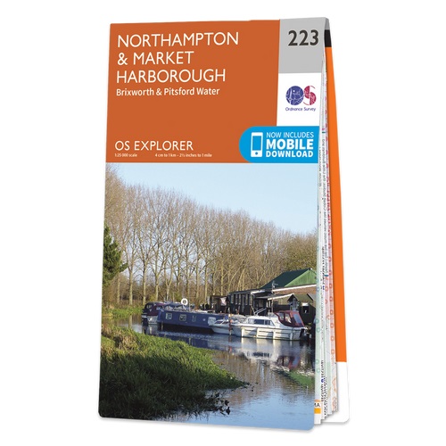 Online bestellen: Wandelkaart - Topografische kaart 223 OS Explorer Map Northampton, Market Harborough | Ordnance Survey