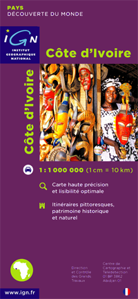 Wegenkaart Ivoorkust - Cote d&#39;Ivoire | IGN | 
