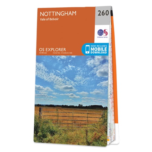 Online bestellen: Wandelkaart - Topografische kaart 260 OS Explorer Map Nottingham | Ordnance Survey