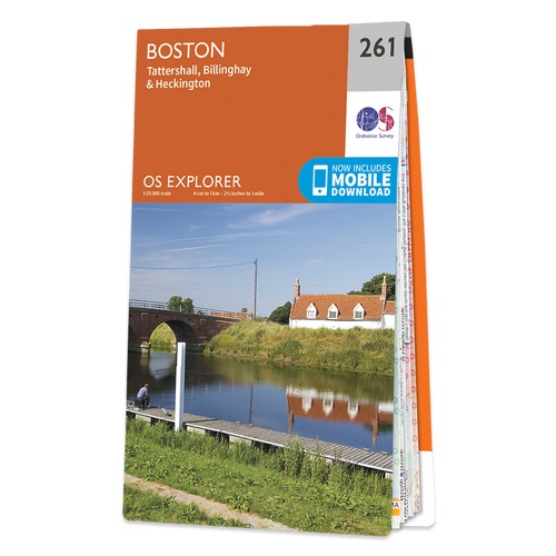 Online bestellen: Wandelkaart - Topografische kaart 261 OS Explorer Map Boston | Ordnance Survey