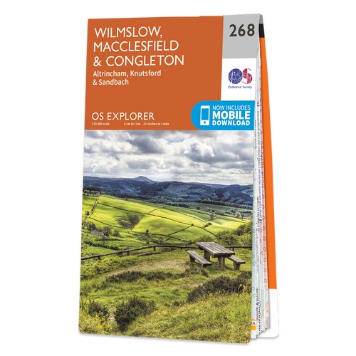 Online bestellen: Wandelkaart - Topografische kaart 268 OS Explorer Map Wilmslow, Macclesfield & Congleton | Ordnance Survey