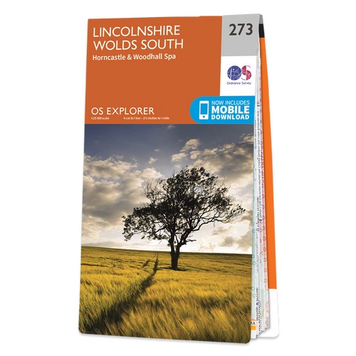 Online bestellen: Wandelkaart - Topografische kaart 273 OS Explorer Map Lincolnshire Wolds South | Ordnance Survey