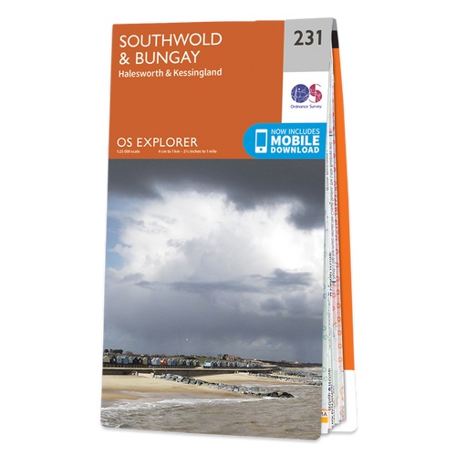 Online bestellen: Wandelkaart - Topografische kaart 231 OS Explorer Map Southwold & Bungay | Ordnance Survey