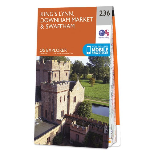 Online bestellen: Wandelkaart - Topografische kaart 236 OS Explorer Map King's Lynn, Downham Market, Swaffham | Ordnance Survey