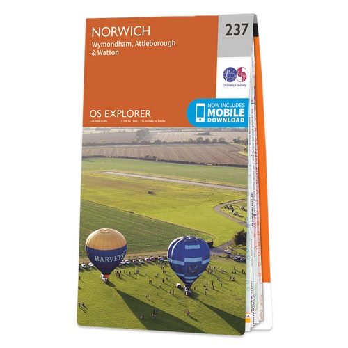 Online bestellen: Wandelkaart - Topografische kaart 237 OS Explorer Map Norwich | Ordnance Survey