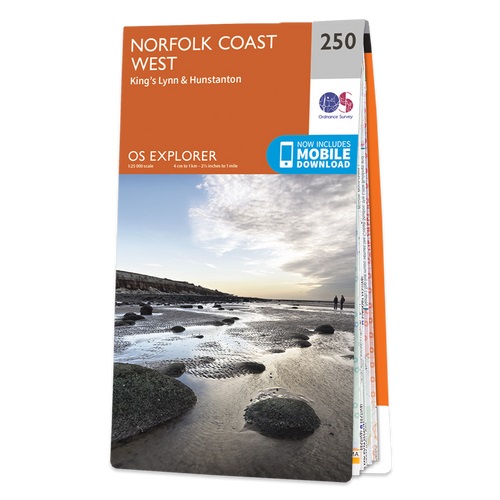 Online bestellen: Wandelkaart - Topografische kaart 250 OS Explorer Map Norfolk Coast West | Ordnance Survey