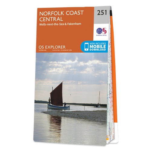 Online bestellen: Wandelkaart - Topografische kaart 251 OS Explorer Map Norfolk Coast Central | Ordnance Survey