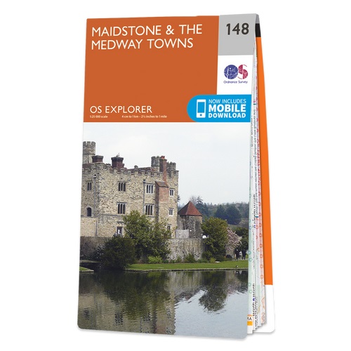 Online bestellen: Wandelkaart - Topografische kaart 148 OS Explorer Map Maidstone, Medway Towns | Ordnance Survey