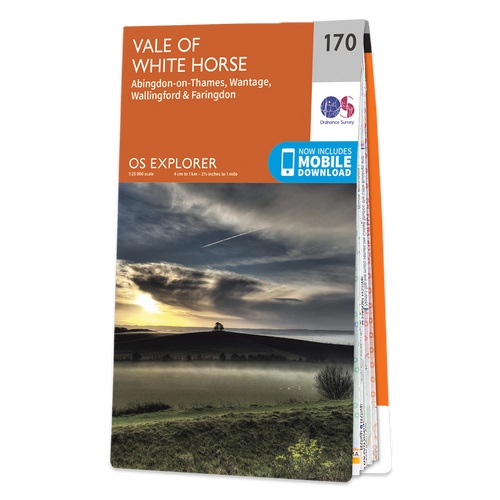 Online bestellen: Wandelkaart - Topografische kaart 170 OS Explorer Map Abingdon, Wantage & Vale of White Horse | Ordnance Survey