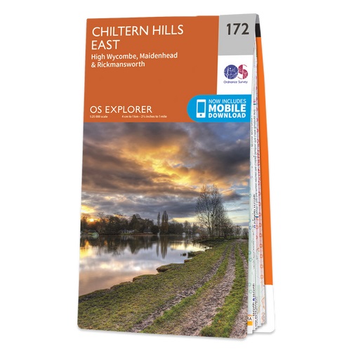 Online bestellen: Wandelkaart - Topografische kaart 172 OS Explorer Map Chiltern Hills East | Ordnance Survey