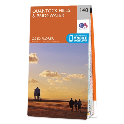 Online bestellen: Wandelkaart - Topografische kaart 140 OS Explorer Map Quantock Hills, Bridgewater | Ordnance Survey