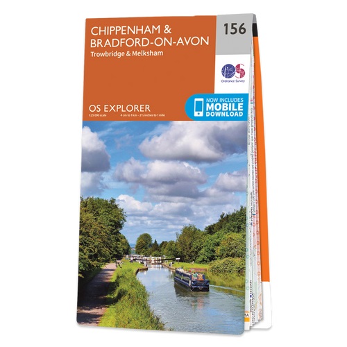 Online bestellen: Wandelkaart - Topografische kaart 156 OS Explorer Map Chippenham, Bradford-on-Avon | Ordnance Survey