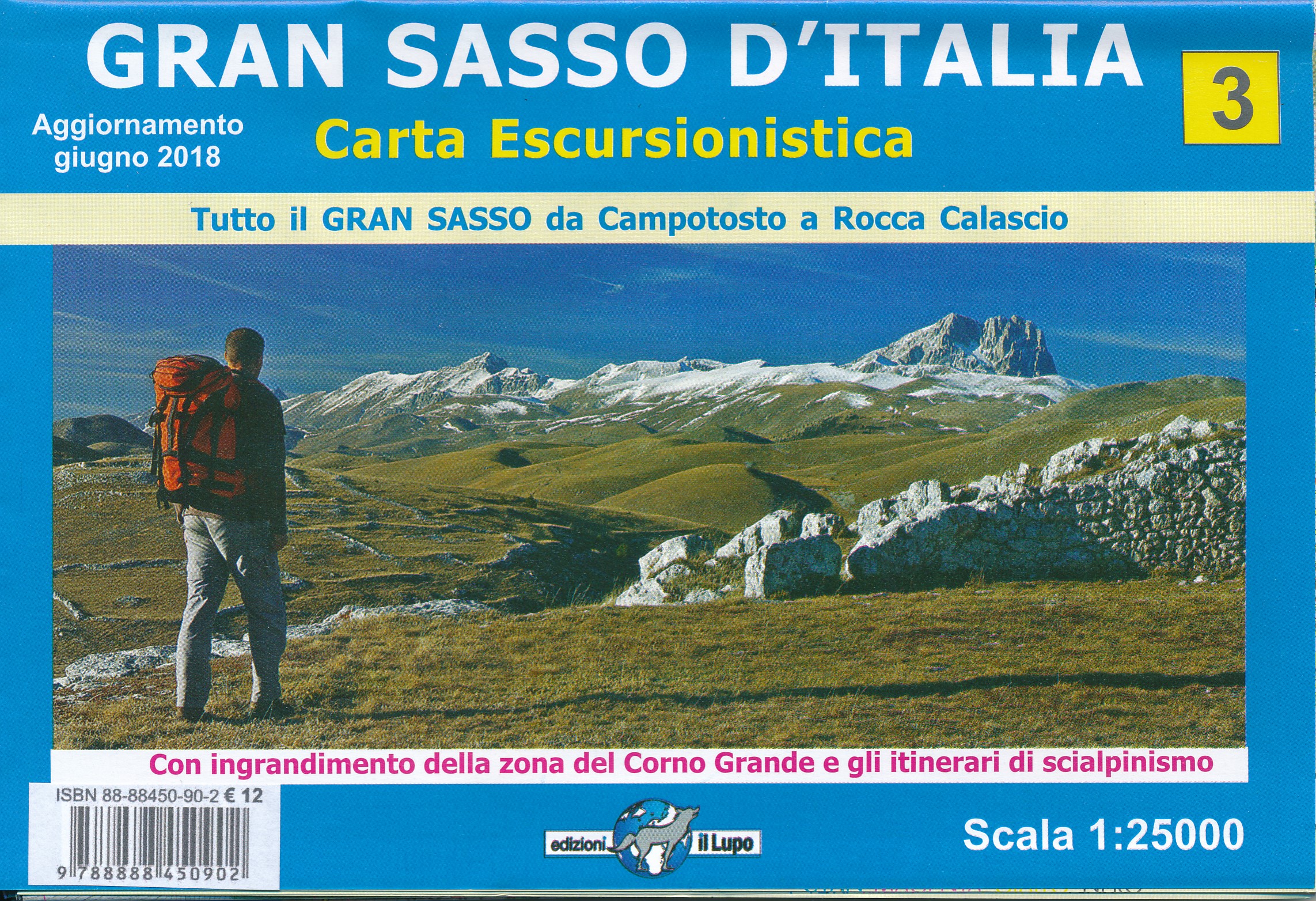 Online bestellen: Wandelkaart 03 Gran Sasso d'Italia | Edizione il Lupo