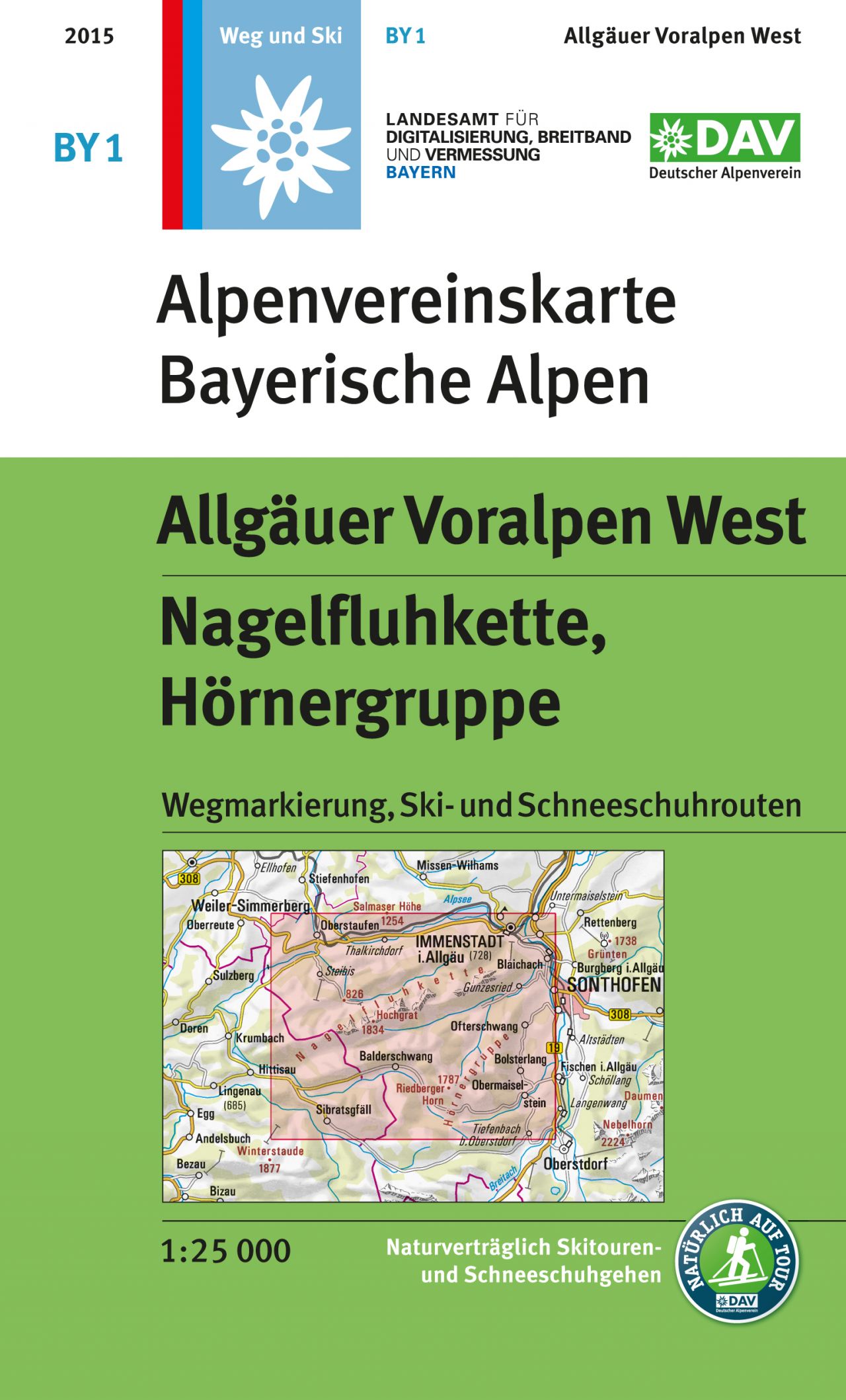 Online bestellen: Wandelkaart BY01 Alpenvereinskarte Allgäuer Voralpen West | Alpenverein
