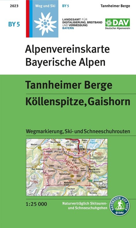 Online bestellen: Wandelkaart BY05 Alpenvereinskarte Tannheimer Berge | Alpenverein