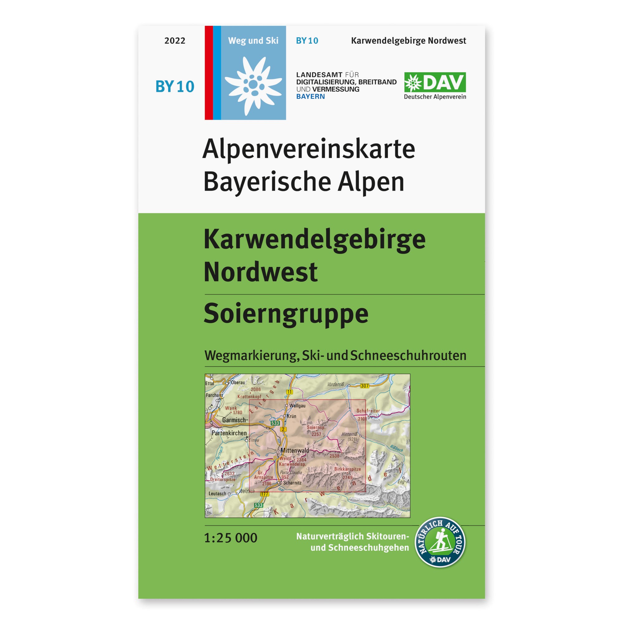 Wandelkaart BY10 Alpenvereinskarte Karwendelgebirge Nordwest - Soierng