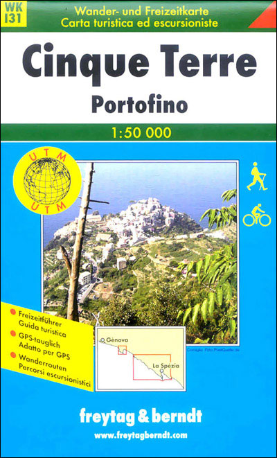 Wandelkaart WK131 Cinque Terre - Portofino | Freytag &amp; Berndt | 