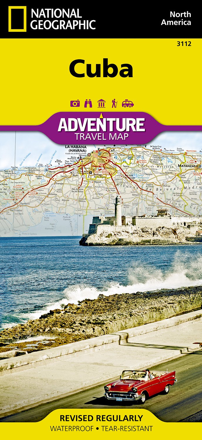 Online bestellen: Wegenkaart - landkaart 3112 Adventure Map Cuba | National Geographic