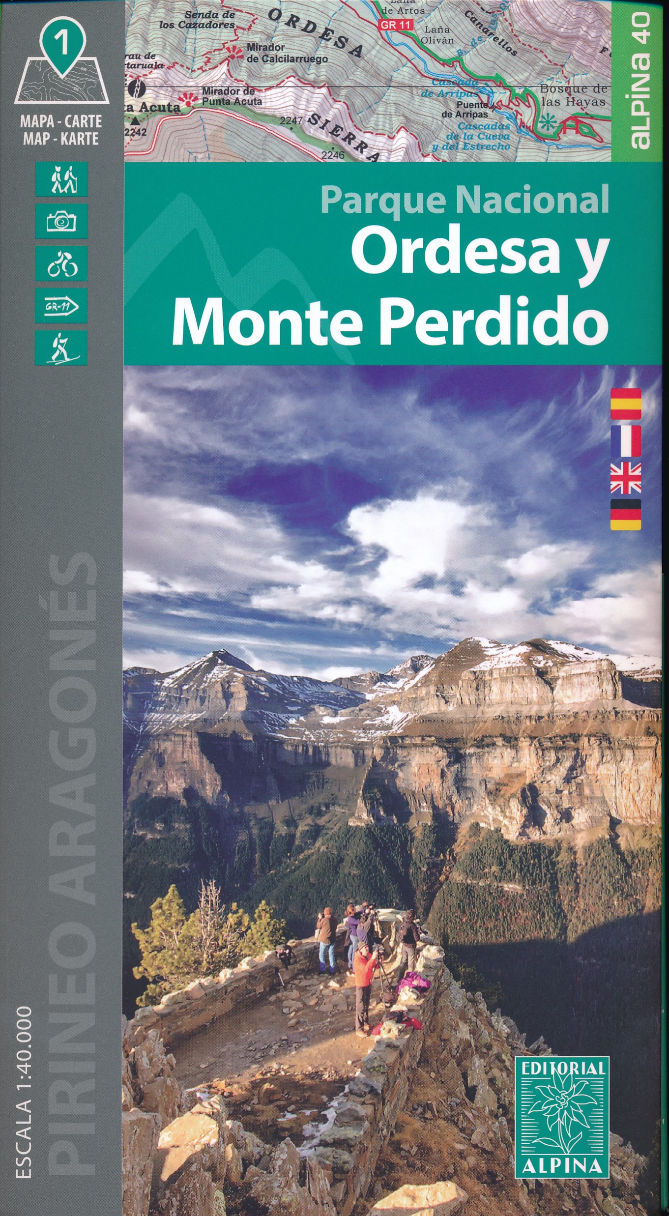 Online bestellen: Wandelkaart 09 Ordesa y Monte Perdido | Editorial Alpina