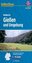 Online bestellen: Fietskaart HES03 Bikeline Radkarte Gießen und Umgebung | Esterbauer