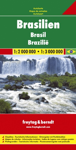 Online bestellen: Wegenkaart - landkaart Brazilië - Brasilien | Freytag & Berndt