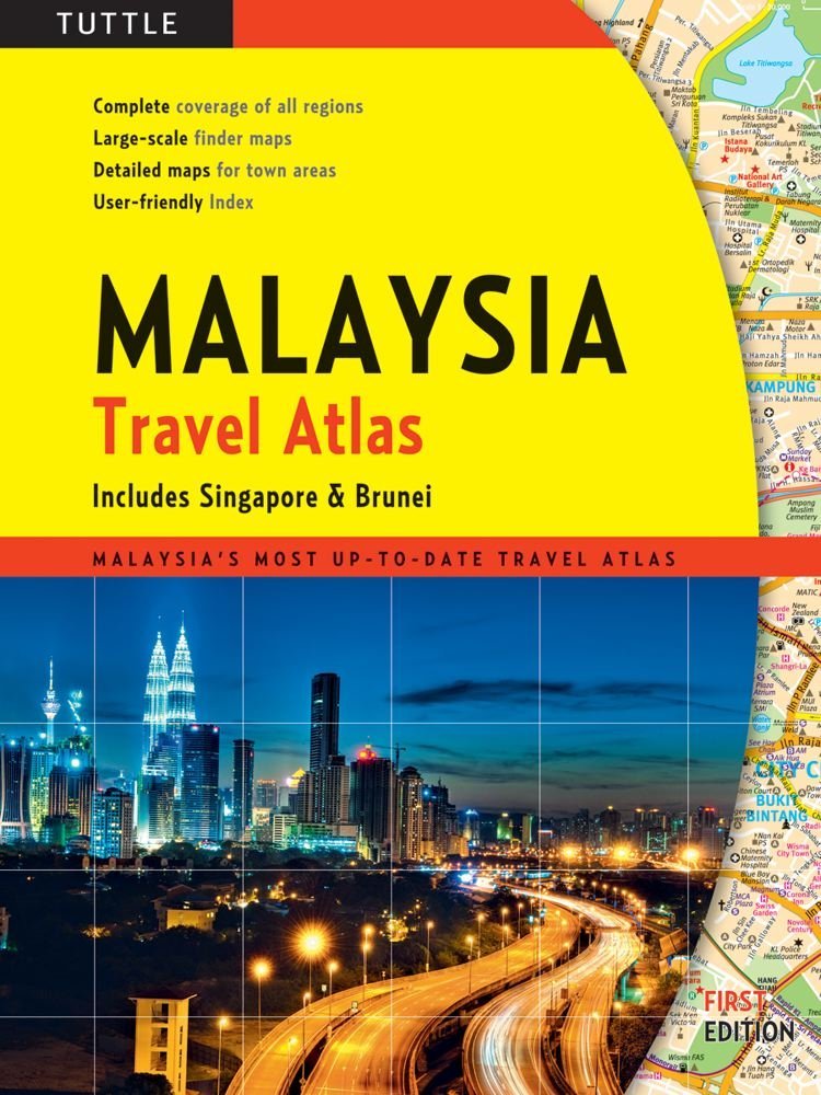 Wegenatlas Maleisie - Malaysia Travel Atlas | Periplus  | 
