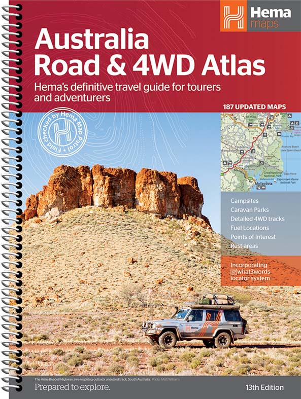 Online bestellen: Wegenatlas Australië - Australia Road and 4WD Atlas - | Hema Maps