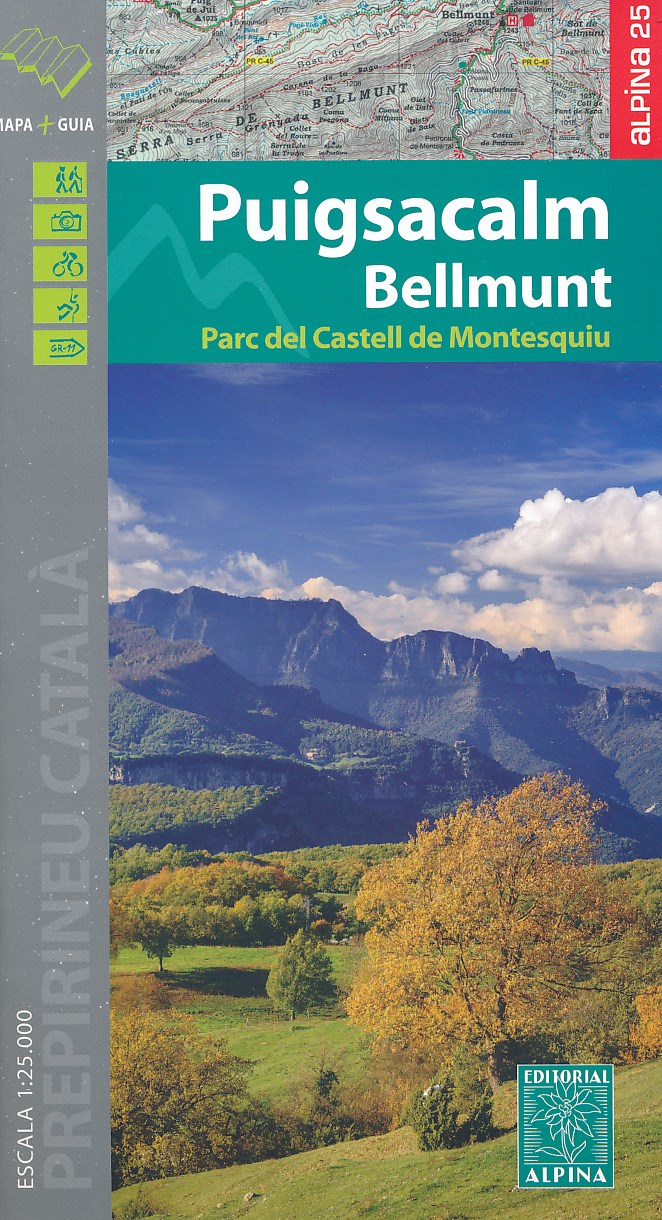 Online bestellen: Wandelkaart 45 Puigsacalm Bellmunt | Editorial Alpina