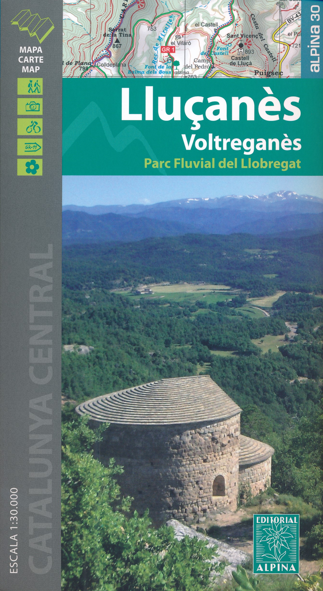 Online bestellen: Wandelkaart 40 Lluçanès - Llucanes | Editorial Alpina