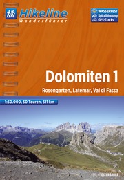 Online bestellen: Wandelgids Hikeline Dolomieten Dolomiten 1 | Esterbauer