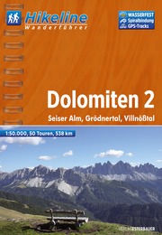Online bestellen: Wandelgids Hikeline Dolomieten Dolomiten 2 | Esterbauer