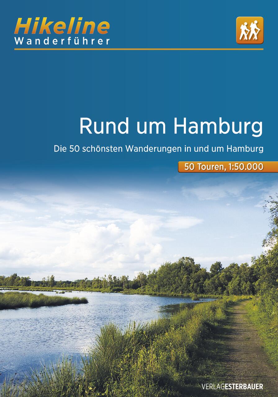 Online bestellen: Wandelgids Hikeline Rund um Hamburg | Esterbauer