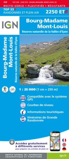 Online bestellen: Wandelkaart - Topografische kaart 2250ETR Bourg-Madame - Mont-Louis | IGN - Institut Géographique National