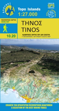Online bestellen: Wandelkaart - Wegenkaart - landkaart 10.30 Tinos | Anavasi