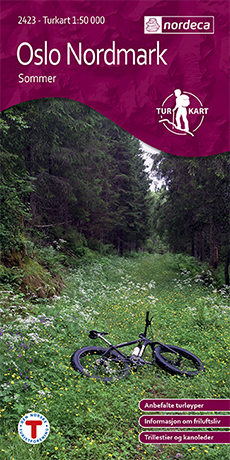 Wandelkaart 2423 Zomer Oslo Nordmark - Noorwegen | Turkart Ugland | 