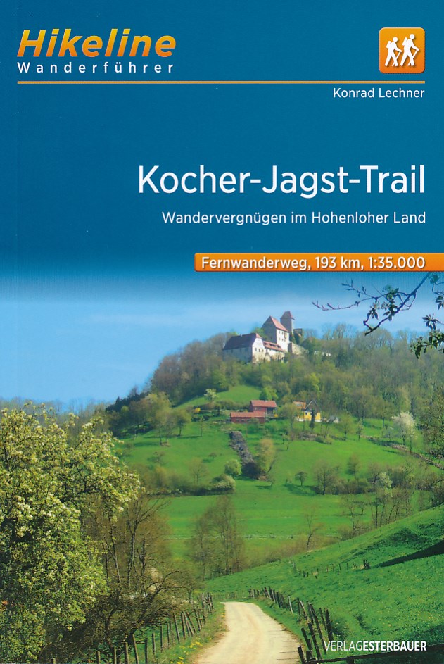 Online bestellen: Wandelgids Hikeline Kocher-Jagst-Trail | Esterbauer