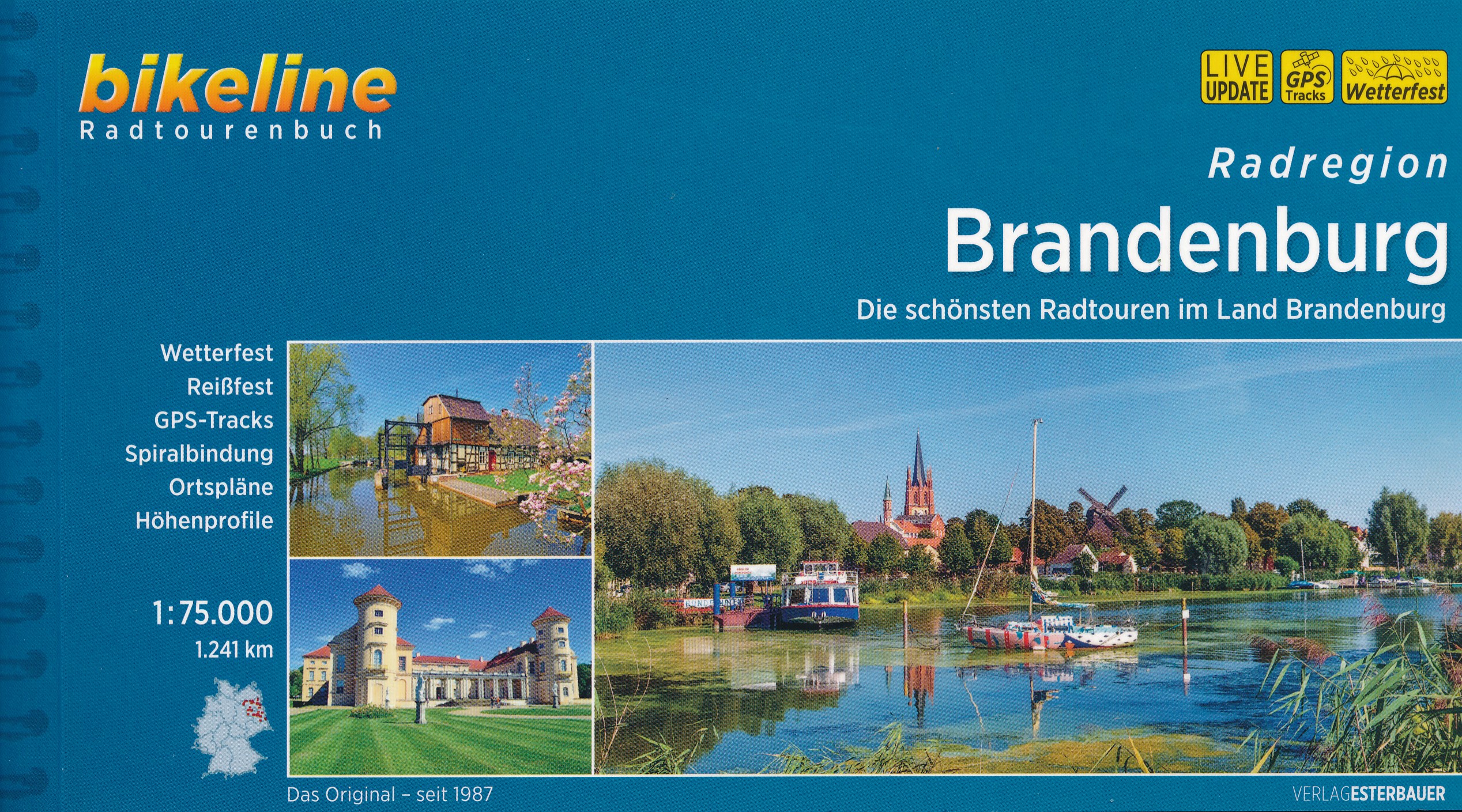 Online bestellen: Fietsgids Bikeline Brandenburg radregion | Esterbauer