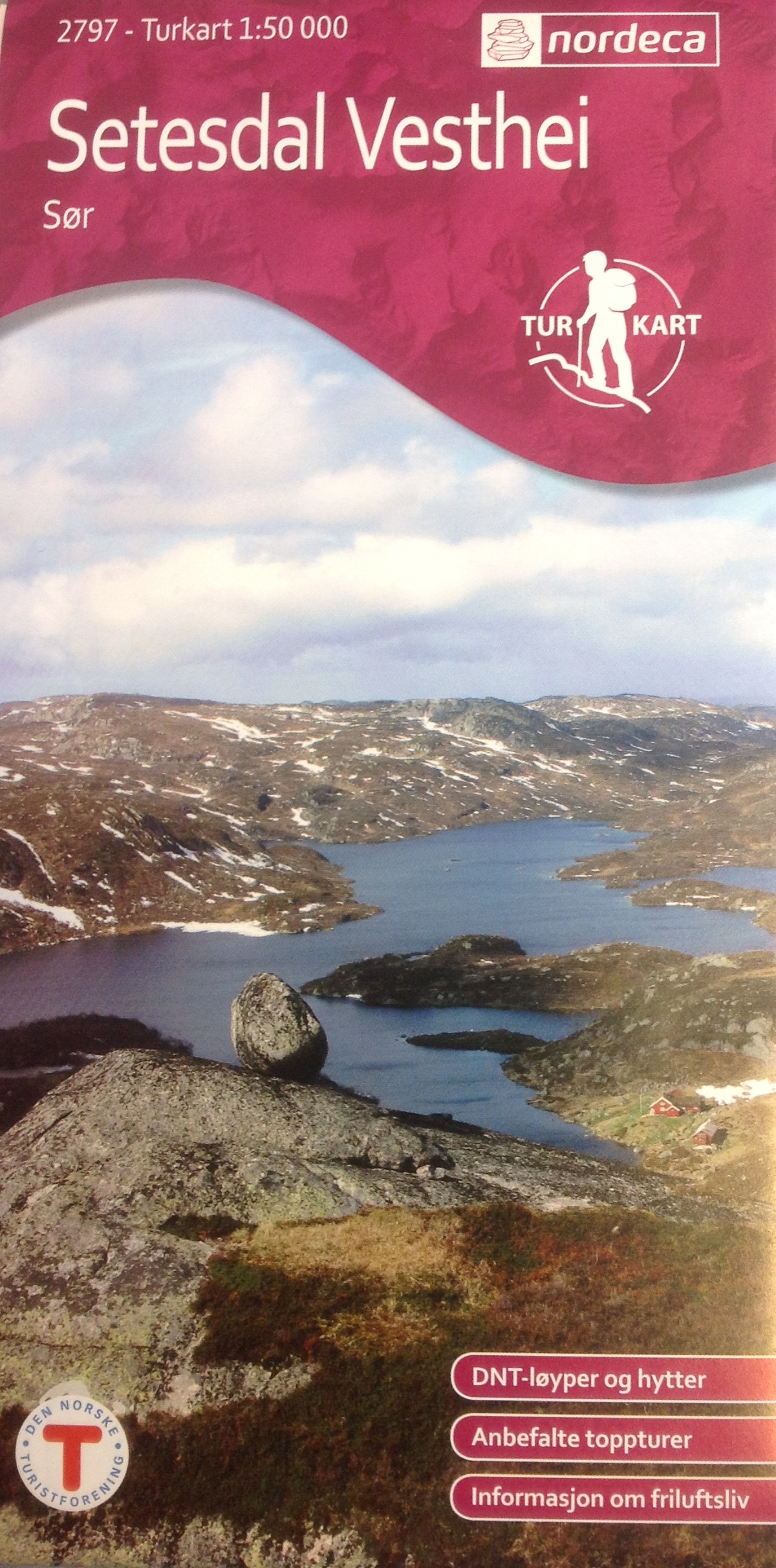 Wandelkaart 2797 Setesdal Vesthei Sør | Turkart Ugland | 