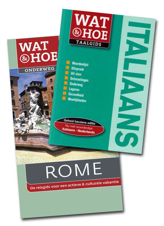 Reisgids Rome met Wat en Hoe taalgids Italiaans (pakket) | Kosmos | 