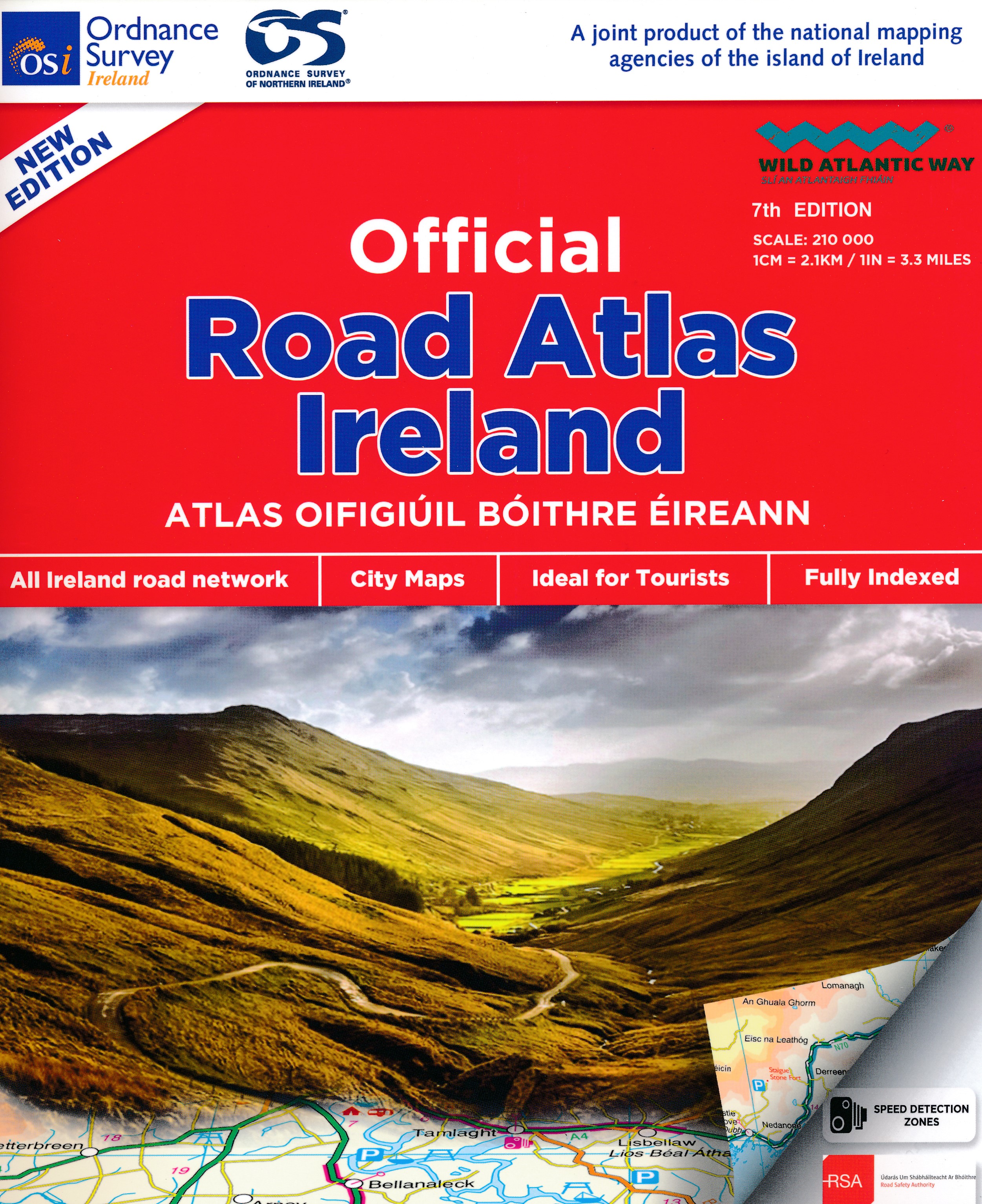 Online bestellen: Wegenatlas Official Roadatlas of Ireland - Ierland | Ordnance Survey Ireland