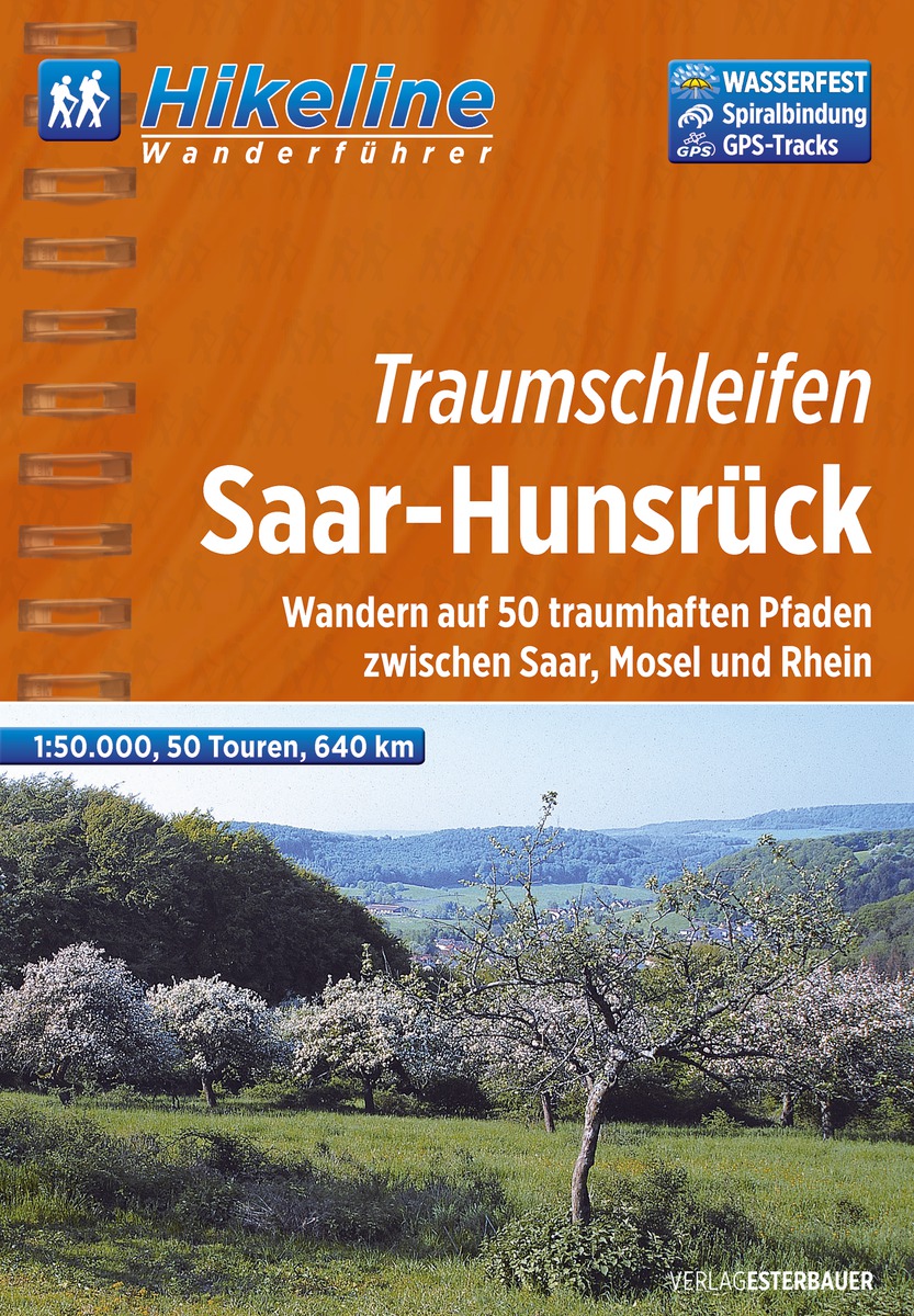 Online bestellen: Wandelgids Hikeline Traumschleifen Saar-Hunsrück | Esterbauer