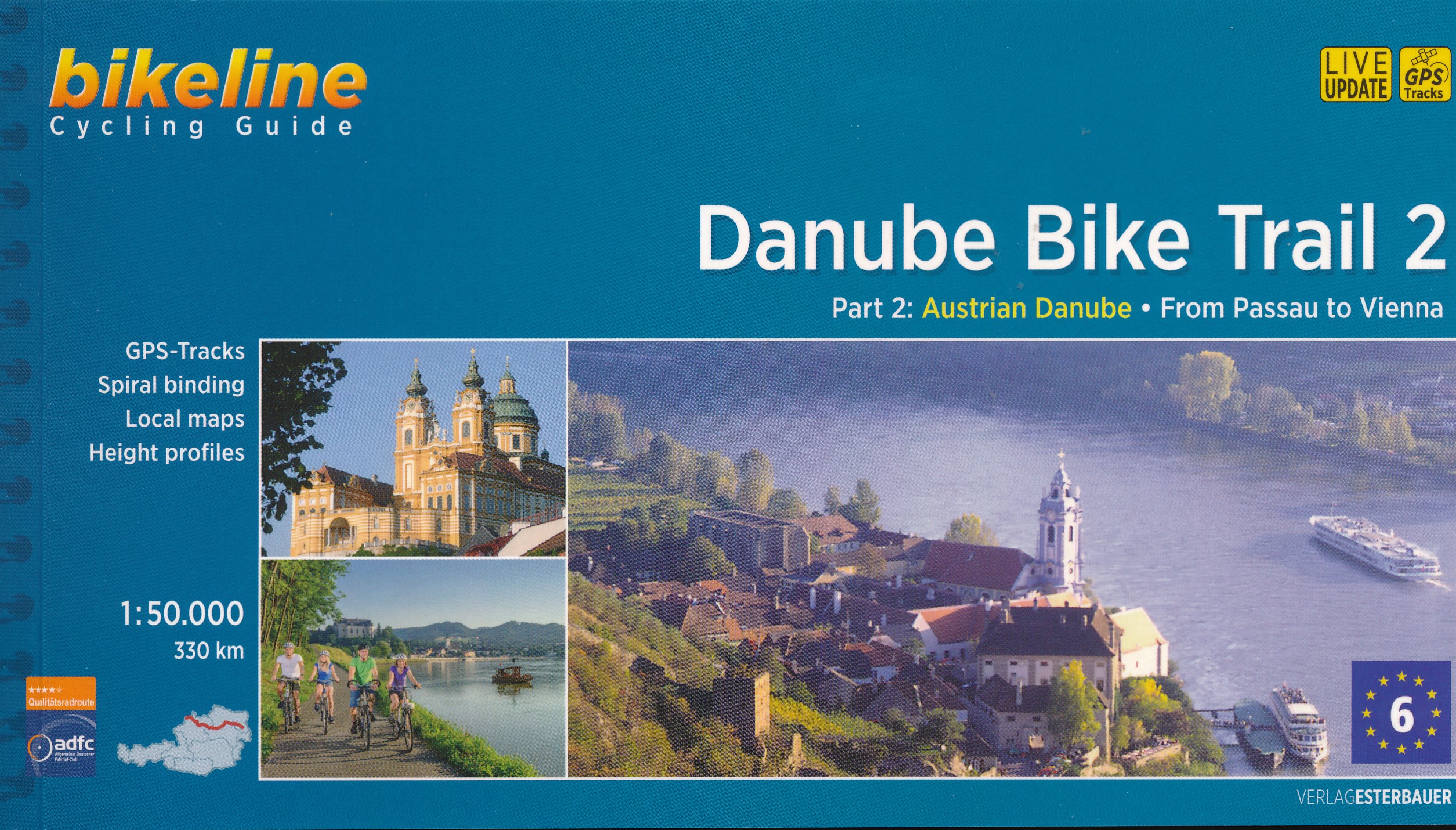 Online bestellen: Fietsgids Bikeline Danube Bike Trail 2 (Engels - Donau Radweg) | Esterbauer