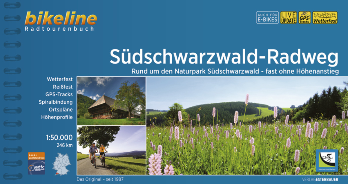 Online bestellen: Fietsgids Bikeline Südschwarzwald-Radweg | Esterbauer