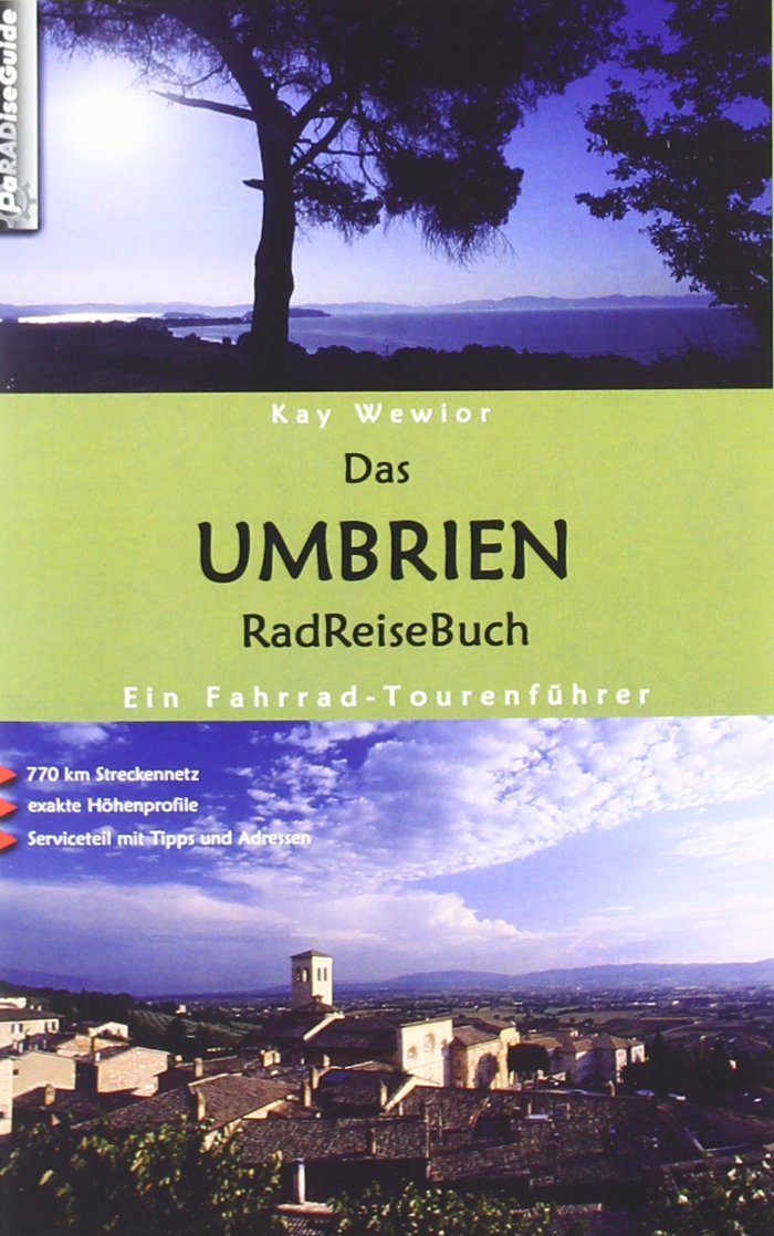 Fietsgids Umbrie - Das Umbrien Radreisebuch | Paradiseguide | Kay Wewior