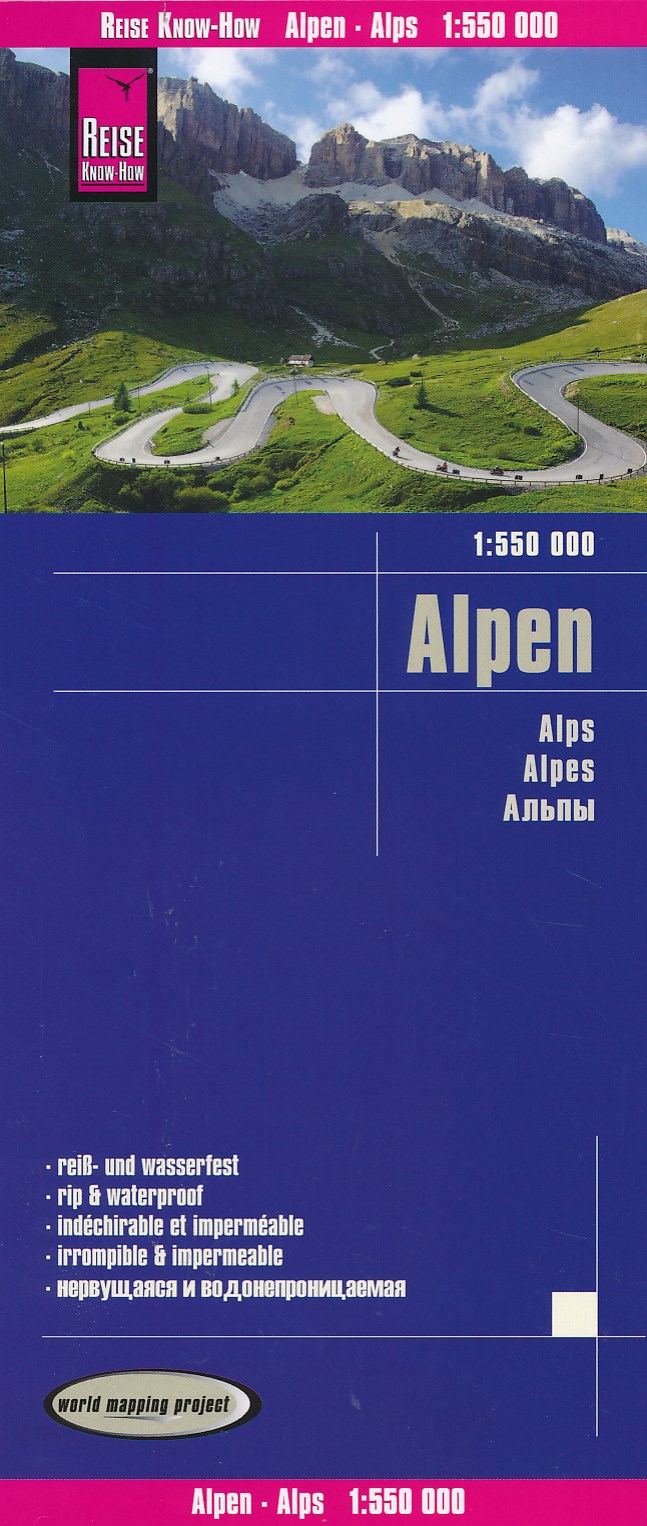 Online bestellen: Wegenkaart - landkaart Alpen | Reise Know-How Verlag